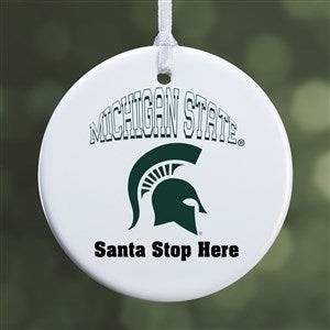 NCAA Michigan State Spartans Personalized Ornament - 1 Sided Glossy - 33637-1S