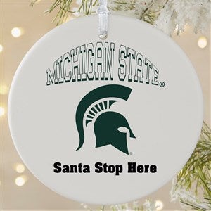 NCAA Michigan State Spartans Personalized Ornament - 1 Sided Matte - 33637-1L