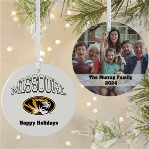 NCAA Missouri Tigers Personalized Photo Ornament-3.75 Matte - 2 Sided - 33638-2L