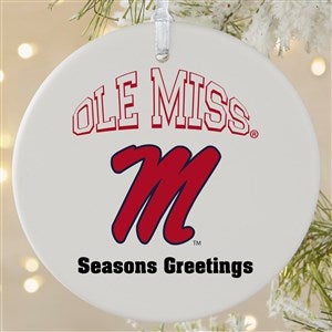 NCAA Ole Miss Rebels Personalized Ornament - 1 Sided Matte - 33641-1L