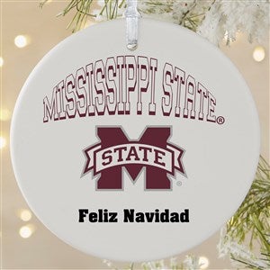 NCAA Mississippi State Bulldogs Personalized Ornament - 1 Sided Matte - 33642-1L