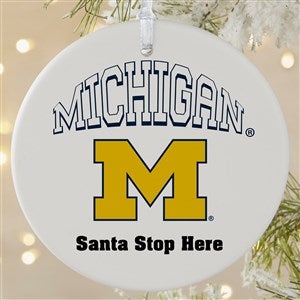 NCAA Michigan Wolverines Personalized Ornament - 1 Sided Matte - 33643-1L