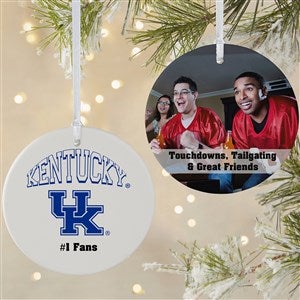 NCAA Kentucky Wildcats Personalized Photo Ornament  - 2 Sided Matte - 33644-2L