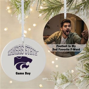 NCAA Kansas State Wildcats Personalized Photo Ornament  - 2 Sided Matte - 33645-2L