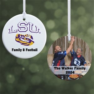 NCAA LSU Tigers Personalized Photo Ornament-2.85 Glossy - 2 Sided - 33647-2S