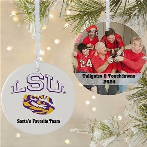 NCAA LSU Tigers Personalized Photo Ornament  - 2 Sided Matte - 33647-2L