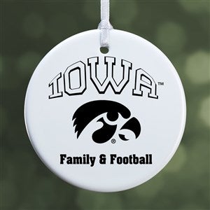 NCAA Iowa Hawkeyes Personalized Ornament - 1 Sided Glossy - 33649-1S
