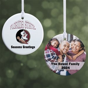 NCAA Florida State Seminoles Personalized Photo Ornament - 2 Sided Glossy - 33657-2S