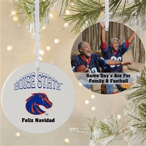 NCAA Boise State Broncos Personalized Photo Ornament-3.75quot; Matte - 2 Sided - 33658-2L