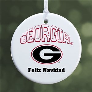 NCAA Georgia Bulldogs Personalized Ornament - 1 Sided Glossy - 33660-1S
