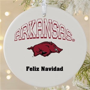 NCAA Arkansas Razorbacks Personalized Ornament - 1 Sided Matte - 33662-1L