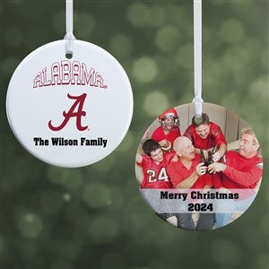 NCAA Alabama Crimson Tide Personalized Photo Ornament - 2 Sided Glossy - 33663-2S