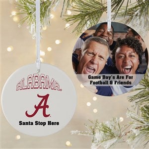 NCAA Alabama Crimson Tide Personalized Photo Ornament - 2 Sided Matte - 33663-2L