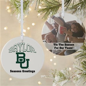 NCAA Baylor Bears Personalized Photo Ornament - 2 Sided Matte - 33664-2L