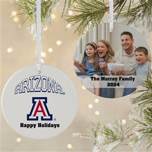 NCAA Arizona Wildcats Personalized Photo Ornament - 2 Sided Matte - 33666-2L