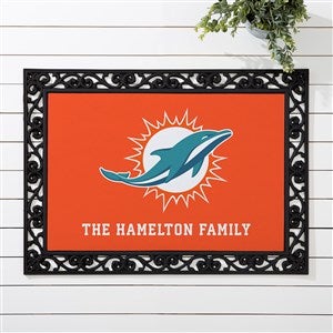 NFL Miami Dolphins Personalized Doormat - 18x27 - 33684
