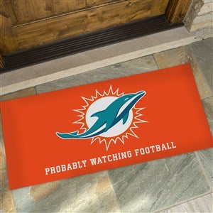 NFL Miami Dolphins Personalized Oversized Doormat - 24x48 - 33684-O