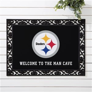 NFL Pittsburgh Steelers Personalized Doormat- 18x27 - 33700
