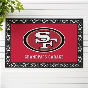 NFL San Francisco 49ers Personalized Doormat - 20x35 - 33701-M