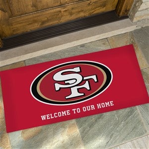 NFL San Francisco 49ers Personalized Oversized Doormat - 24x48 - 33701-O