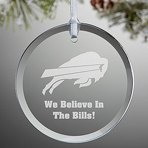 NFL Buffalo Bills Personalized Glass Ornament - 33708