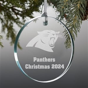 NFL Carolina Panthers Personalized Premium Glass Ornament - 33709-P