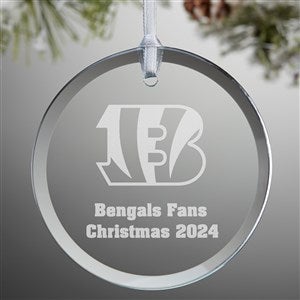 NFL Cincinnati Bengals Personalized Glass Ornament - 33711