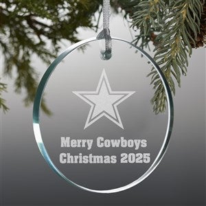NFL Dallas Cowboys Personalized Premium Glass Ornament - 33713-P