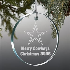 NFL Dallas Cowboys Personalized Premium Glass Ornament - 33713-P