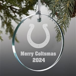 NFL Indianapolis Colts Personalized Premium Glass Ornament - 33718-P