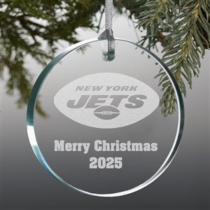 NFL New York Jets Personalized Premium Glass Ornament - 33737-P