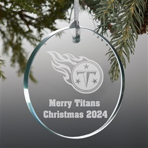 NFL Tennessee Titans Personalized Premium Glass Ornament - 33744-P