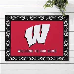 NCAA Wisconsin Badgers Personalized Doormat - 18x27 - 33753
