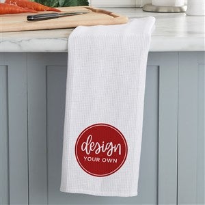 Design Your Own Personalized Waffle Weave Kitchen Towel - 33757-W