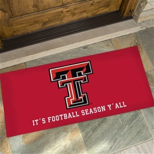NCAA Texas Tech Red Raiders Personalized Oversized Doormat - 24x48 - 33767-O
