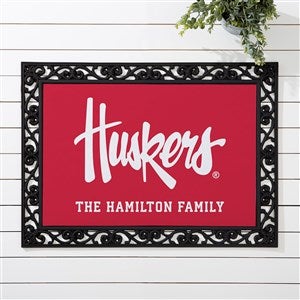 NCAA Nebraska Cornhuskers Personalized Doormat - 18x27 - 33777