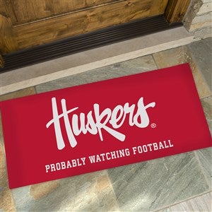 NCAA Nebraska Cornhuskers Personalized Oversized Doormat - 24x48 - 33777-O