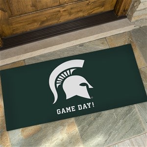 NCAA Michigan State Spartans Personalized Oversized Doormat - 24x48 - 33779-O