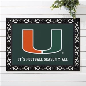 NCAA Miami Hurricanes Personalized Doormat - 18x27 - 33782