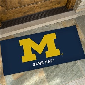 NCAA Michigan Wolverines Personalized Oversized Doormat - 24x48 - 33785-O