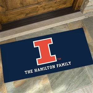 NCAA Illinois Fighting Illini Personalized Oversized Doormat - 24x48 - 33792-O