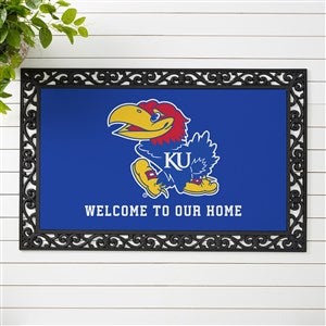 NCAA Kansas Jayhawks Personalized Doormat - 20x35 - 33794-M