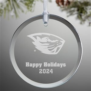 NCAA Oregon State Beavers Personalized Glass Ornament - 33821