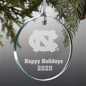 NCAA North Carolina Tar Heels Personalized Premium Glass Ornament - 33828-P