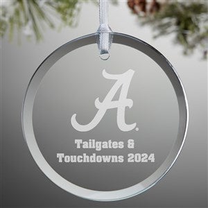 NCAA Alabama Crimson Tide Personalized Glass Ornament - 33857