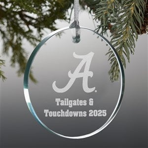 NCAA Alabama Crimson Tide Personalized Premium Glass Ornament - 33857-P