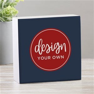 Design Your Own Personalized Shelf Block- Navy Blue - 33908-NB