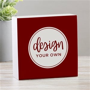 Design Your Own Personalized Shelf Block- Burgundy - 33908-BU