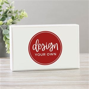 Design Your Own Personalized Rectangle Shelf Blocks- White - 33909-W