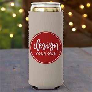 Design Your Own Personalized Slim Can Cooler- Tan - 33913-T
